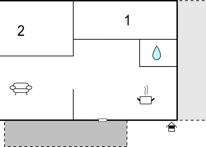 Two-bedroom In Lejlighed Peruški